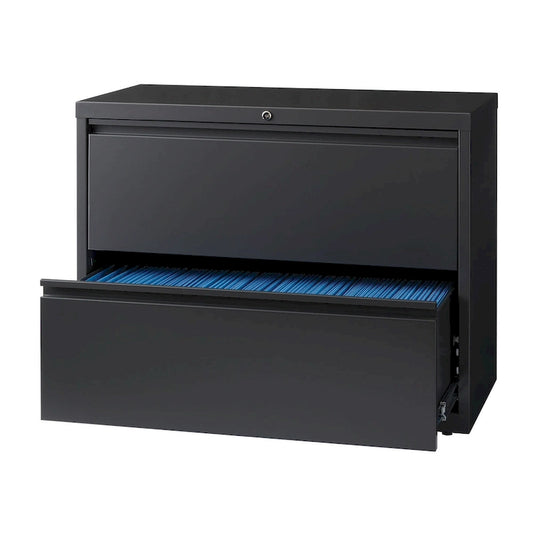 8000 Series 36 Wide 2-Drawer Lateral File Cabinet, Charcoal