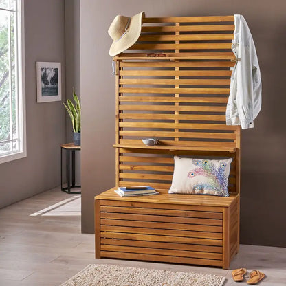 Modern Multifunctional StorageE Bench with Rack