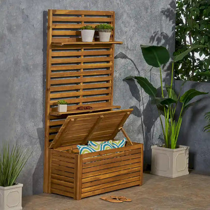 Modern Multifunctional StorageE Bench with Rack