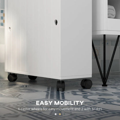 Small Bathroom Storage Cabinet with Paper Holes