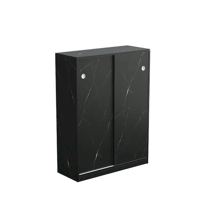 Marble Shoe Cabient With Sliding Door Have 6 Layers Can Storage At Least 30 Pairs Shoes