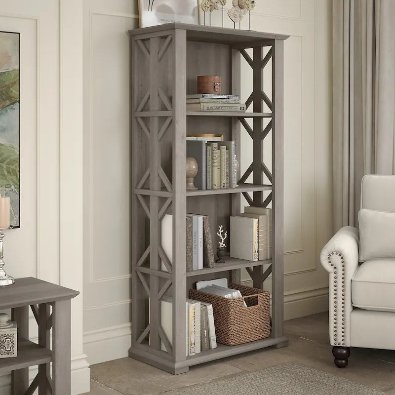 Homestead 4 Shelf Farmhouse Bookcase by