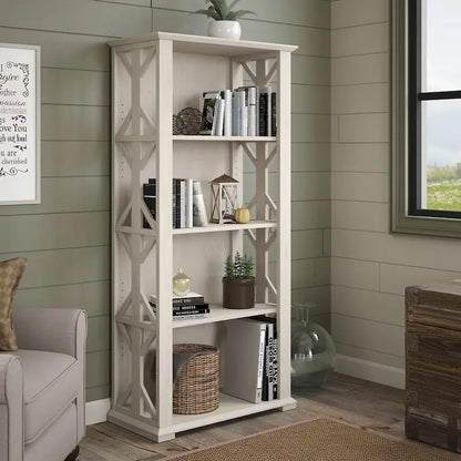Homestead 4 Shelf Farmhouse Bookcase by