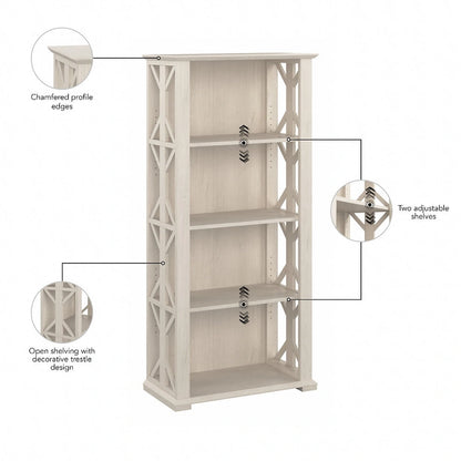 Homestead 4 Shelf Farmhouse Bookcase by