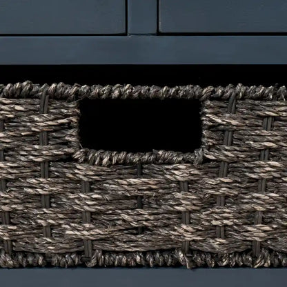 Storage Bench with Removable Basket and 2 Drawers