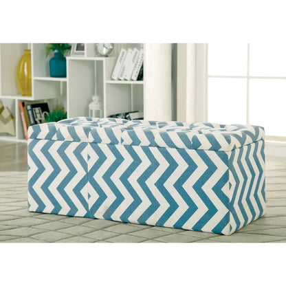 Gede Contemporary Fabric Tufted Life-top Storage Bench by