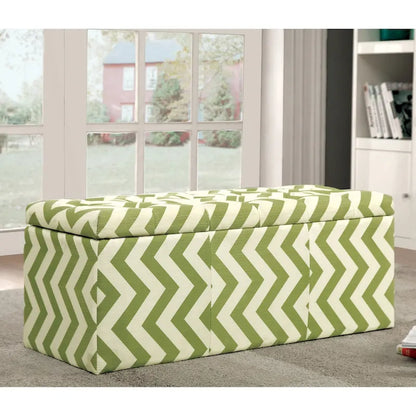 Gede Contemporary Fabric Tufted Life-top Storage Bench by