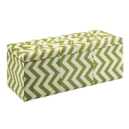 Gede Contemporary Fabric Tufted Life-top Storage Bench by