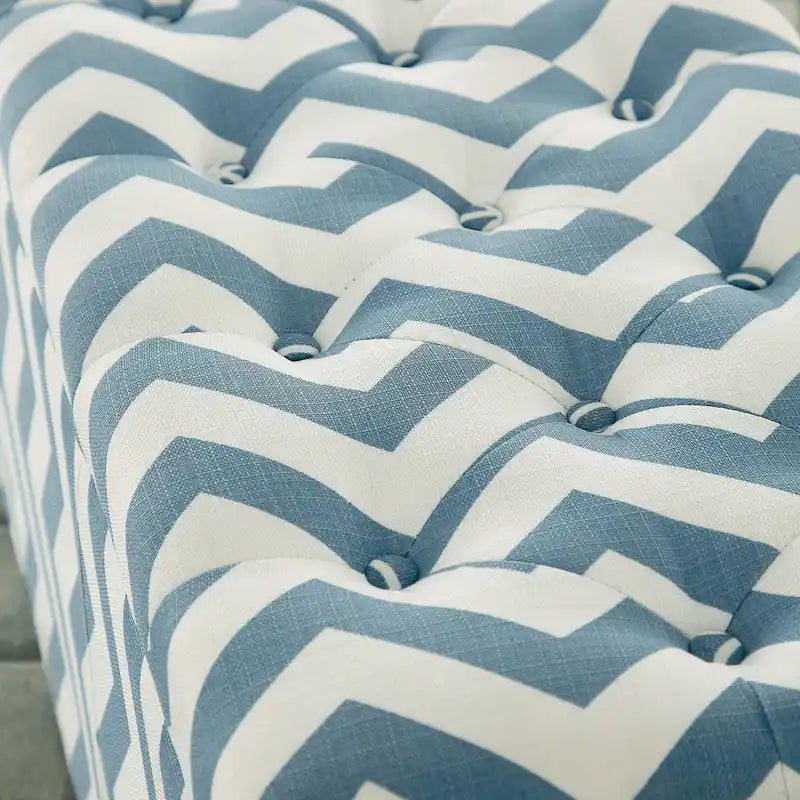 Gede Contemporary Fabric Tufted Life-top Storage Bench by