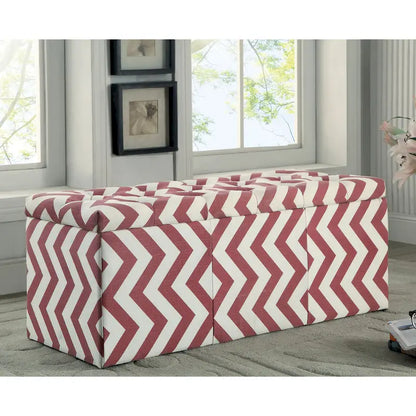 Gede Contemporary Fabric Tufted Life-top Storage Bench by