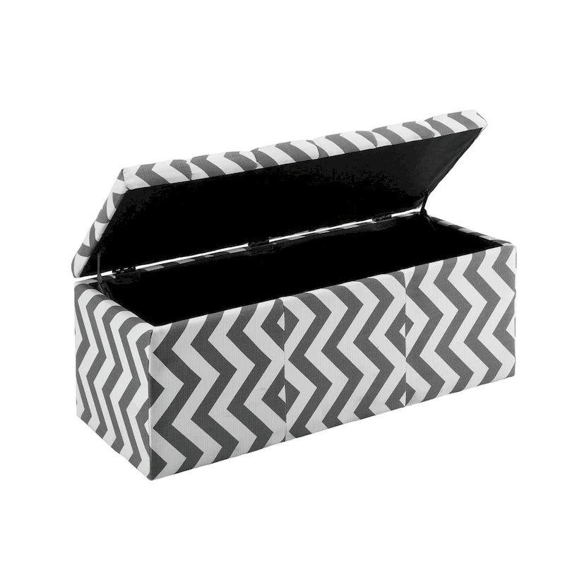 Gede Contemporary Fabric Tufted Life-top Storage Bench by