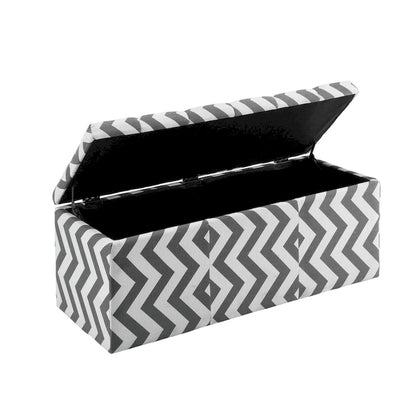 Gede Contemporary Fabric Tufted Life-top Storage Bench by
