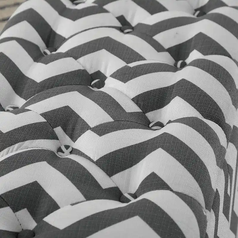 Gede Contemporary Fabric Tufted Life-top Storage Bench by
