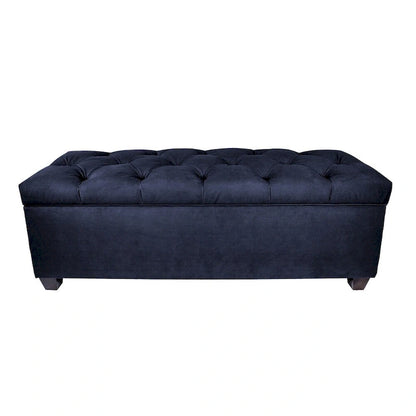 Diamond Tufted OBSESSION Linen Storage Bench