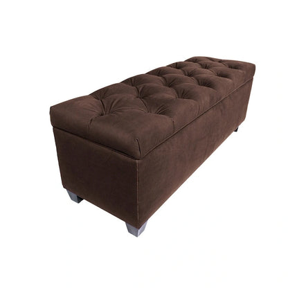 Diamond Tufted OBSESSION Linen Storage Bench