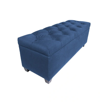 Diamond Tufted OBSESSION Linen Storage Bench