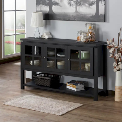 Modern Farmhouse 59 Windowpane Cabinet Buffet by