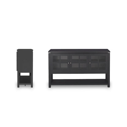 Modern Farmhouse 59 Windowpane Cabinet Buffet by