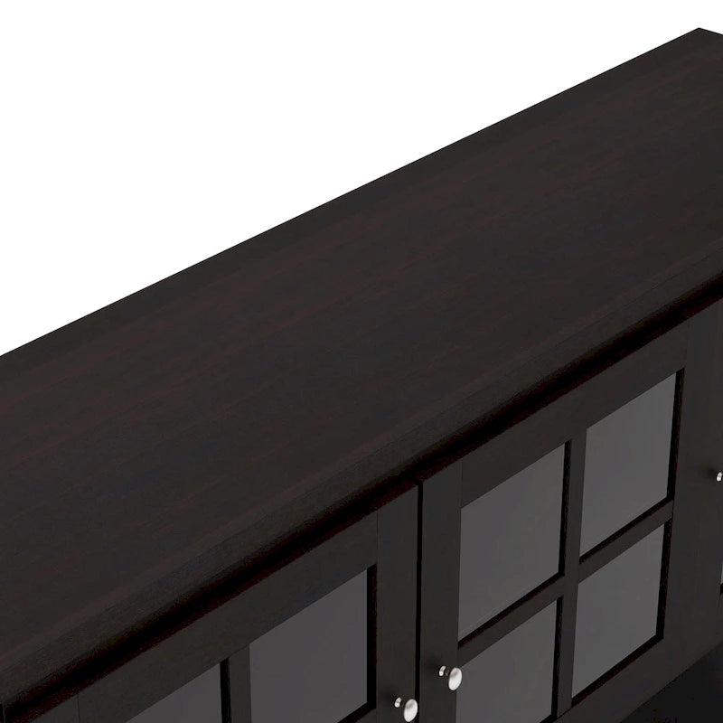 Modern Farmhouse 59 Windowpane Cabinet Buffet by
