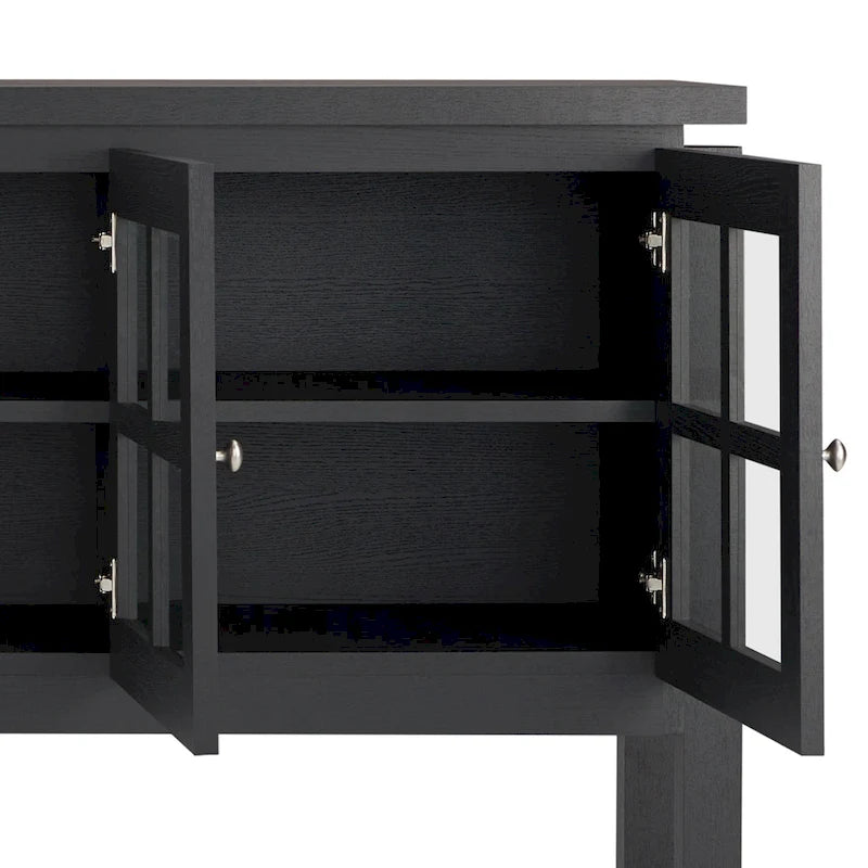 Modern Farmhouse 59 Windowpane Cabinet Buffet by