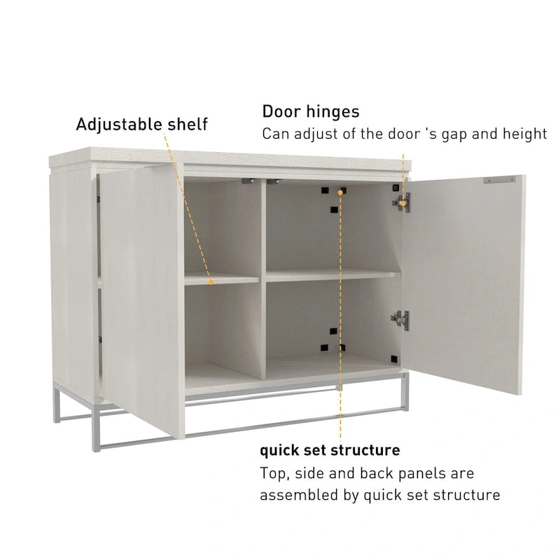 Furniture Wood 2-Door Accent Cabinet