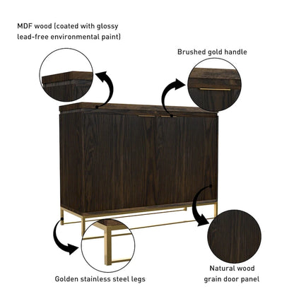 Furniture Wood 2-Door Accent Cabinet