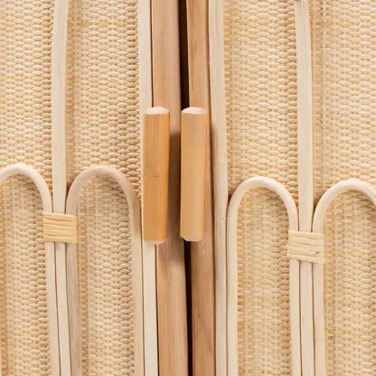 Bohemian Natural Rattan 2-Door Storage Cabinet