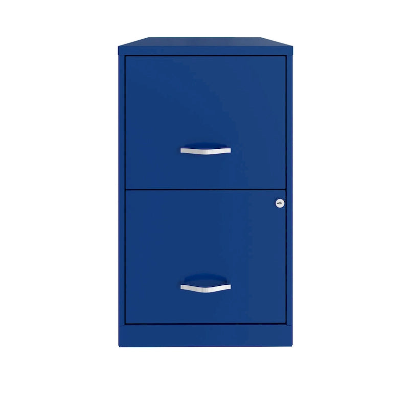 18in. 2 Drawer Metal File Cabinet, Classic Blue
