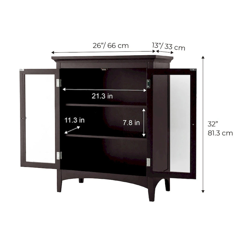 Madison Freestanding Floor Cabinet - 13L x 26W x 32H