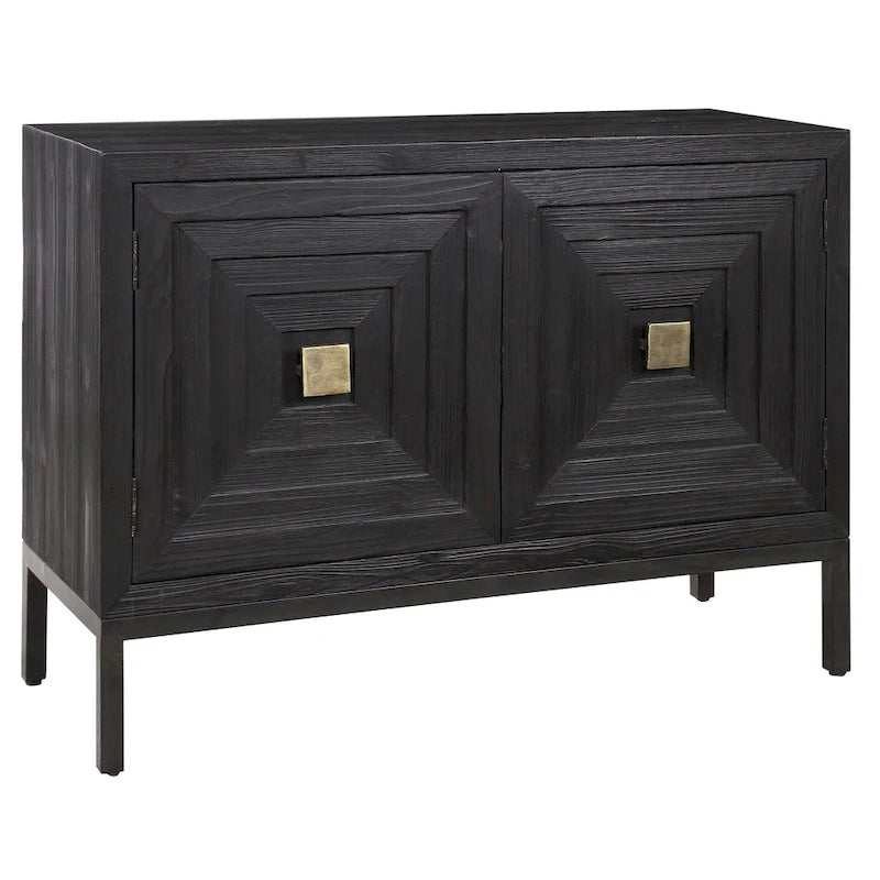Aiken Dark Walnut 2-door Cabinet