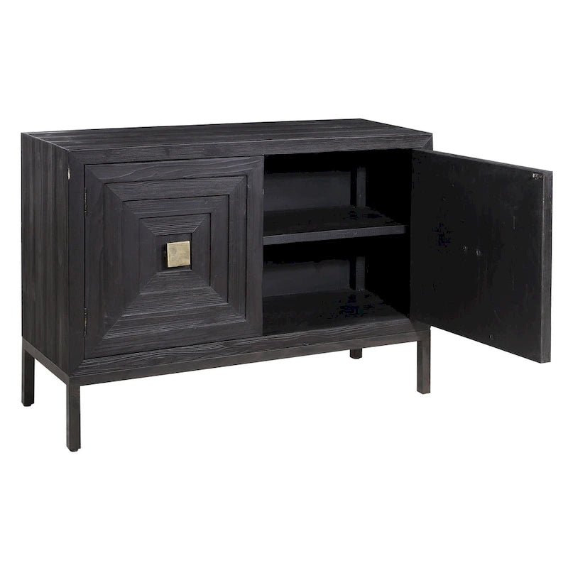 Aiken Dark Walnut 2-door Cabinet