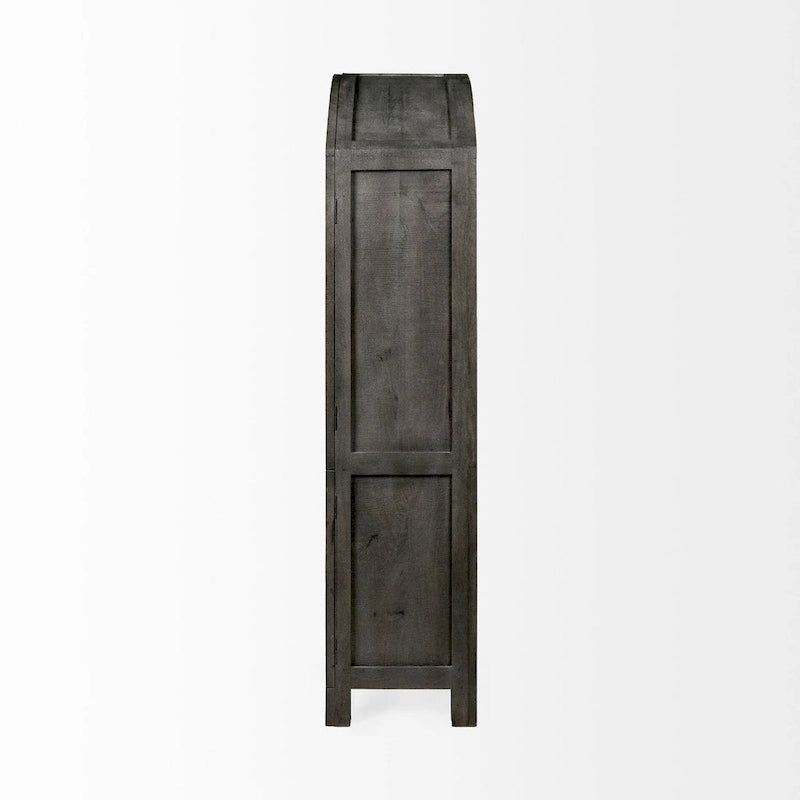 Ba ett Dark Grey Solid Wood Display Cabinet