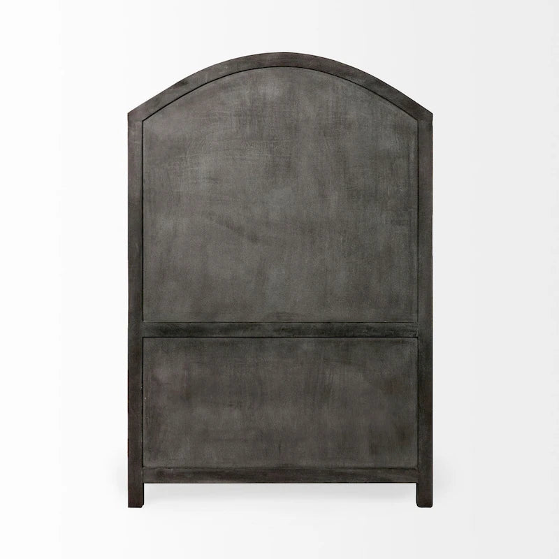 Ba ett Dark Grey Solid Wood Display Cabinet