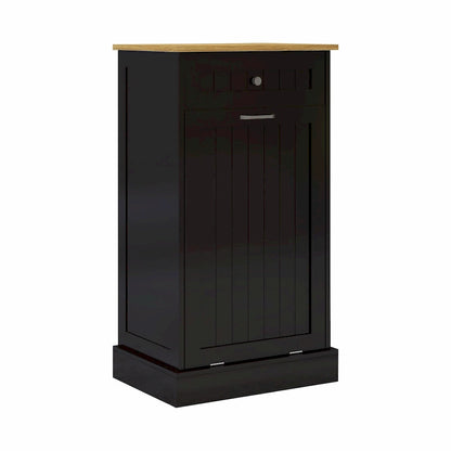 1-Drawer, 1-Compartment Tilt-Out Trash Cabinet - Kitchen Trash Cabinet