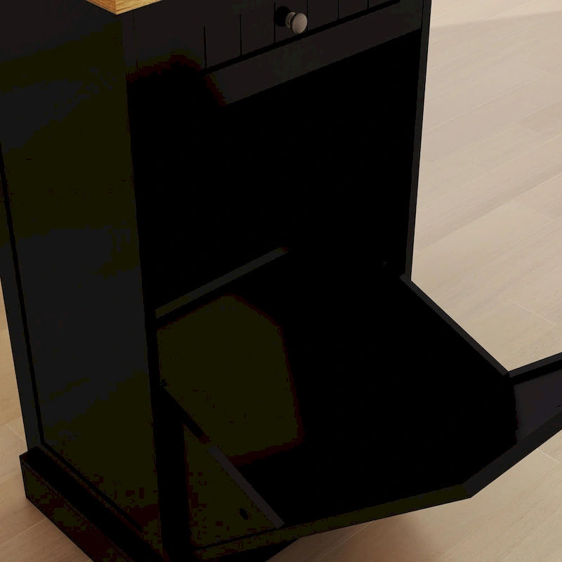 1-Drawer, 1-Compartment Tilt-Out Trash Cabinet - Kitchen Trash Cabinet