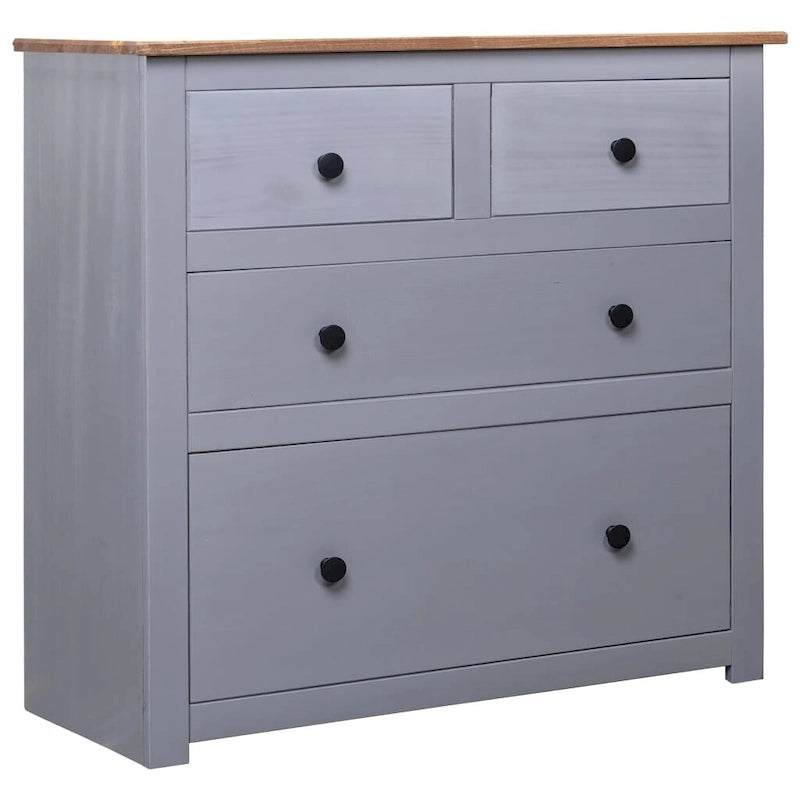 Bedroom storage cabinet/side table/drawer unit, made of pine wood, - 31.5 x 15.7 x 32.7