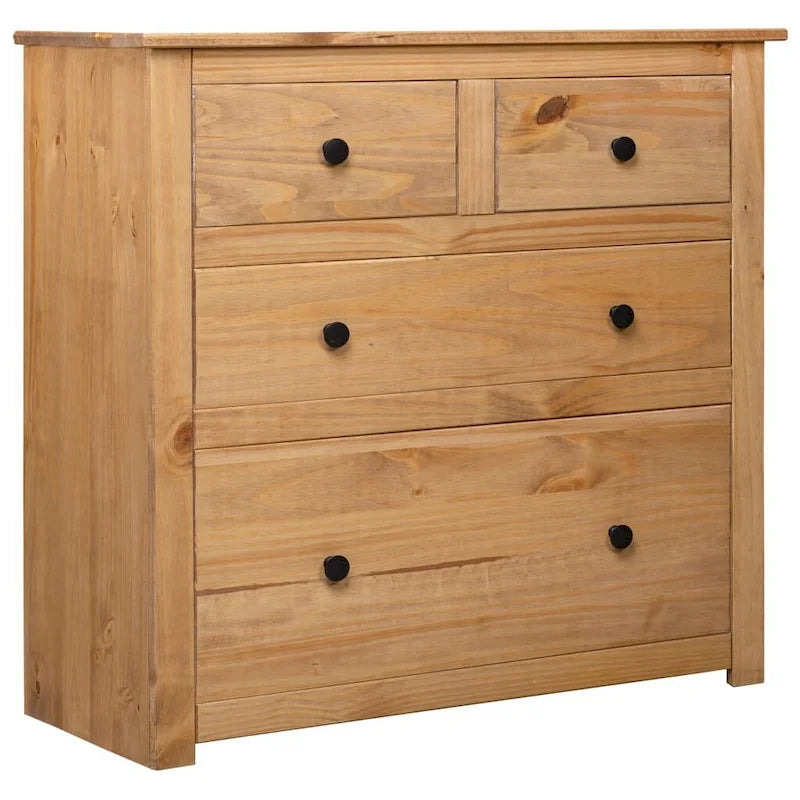   Sideboard Drawer Cupboard for Bedroom Storage Cabinet Pine Panama Range - 31.5 x 15.7 x 32.7