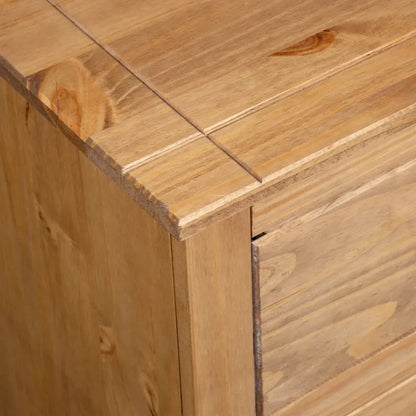 Bedroom storage cabinet/side table/drawer unit, made of pine wood, - 31.5 x 15.7 x 32.7