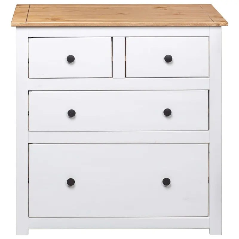 Bedroom storage cabinet/side table/drawer unit, made of pine wood, - 31.5 x 15.7 x 32.7