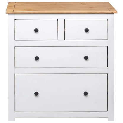 Bedroom storage cabinet/side table/drawer unit, made of pine wood, - 31.5 x 15.7 x 32.7