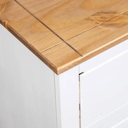Bedroom storage cabinet/side table/drawer unit, made of pine wood, - 31.5 x 15.7 x 32.7