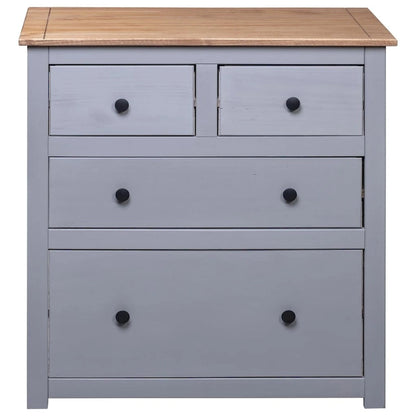 Bedroom storage cabinet/side table/drawer unit, made of pine wood, - 31.5 x 15.7 x 32.7