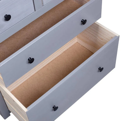Bedroom storage cabinet/side table/drawer unit, made of pine wood, - 31.5 x 15.7 x 32.7