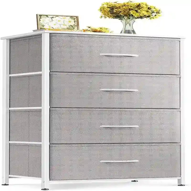 Small Dresser Chest of Drawers Fabric Dresser - 11.73D x 15.74W x 31.77H