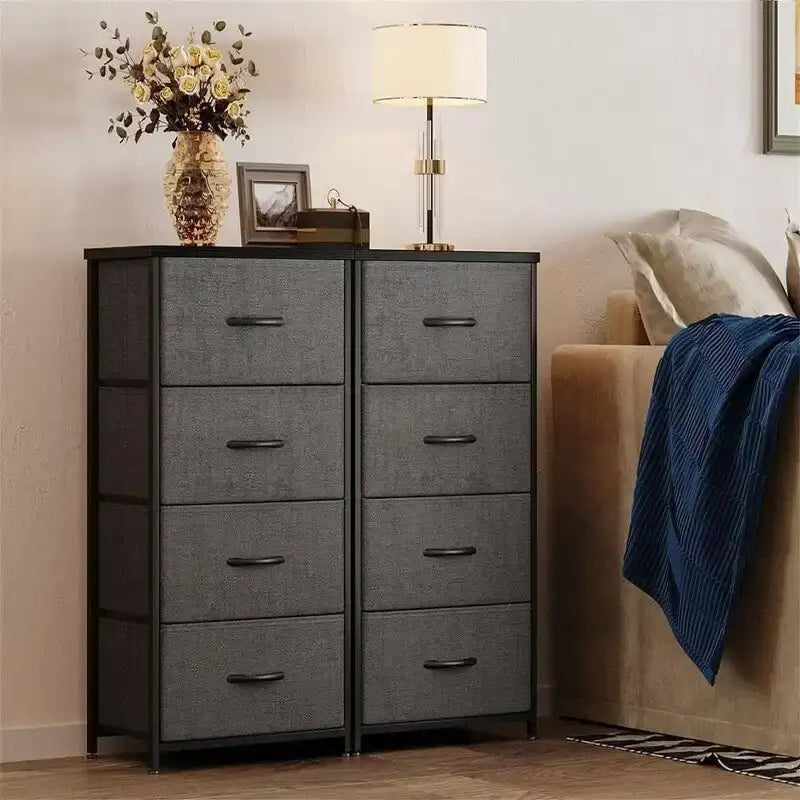 Small Dresser Chest of Drawers Fabric Dresser - 11.73D x 15.74W x 31.77H
