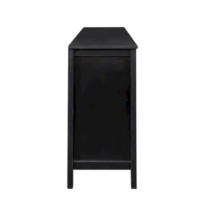 Cabinet with 4 Doors and 4 open shelgves,Freestanding Sideboard Storage Cabinet