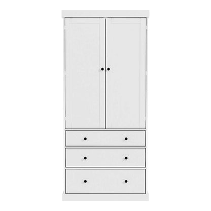 Freestanding Tall Cupboard Storage Cabinet w/ 8 Door Shelves, 3 Drawer
