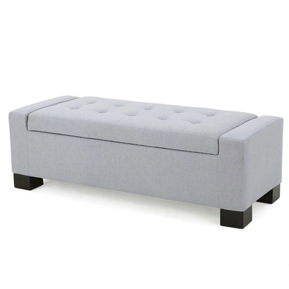 Modern Upholstered Storage Bench for Living Room Entryway