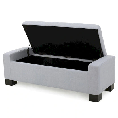 Modern Upholstered Storage Bench for Living Room Entryway