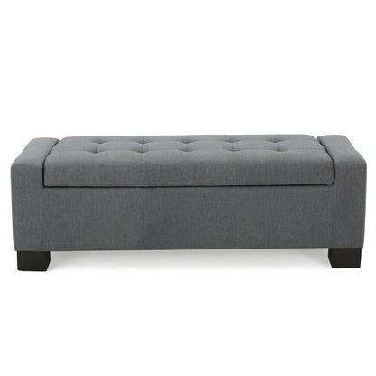 Modern Upholstered Storage Bench for Living Room Entryway
